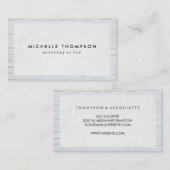 Minimale witte textuur | Brick Wall Visitekaartje (Voorkant / Achterkant)