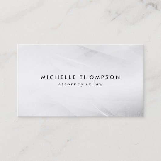 Minimale witte textuur, Grunge Texture Business Visitekaartje (Voorkant)