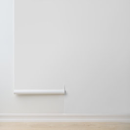 Minimale witte vaste, moderne elegante chic behang