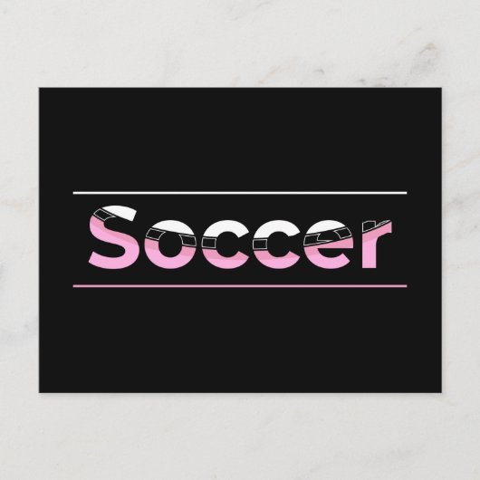 Minimale Word Art van voetballer - Arch Briefkaart (Voorkant)