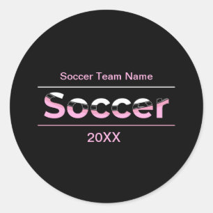 Minimale Word Art van voetballer - Arch Ronde Sticker