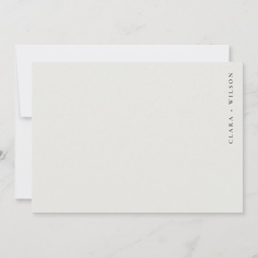 Minimale Zacht Pijn Boom Landschap Weddenschap Bedankkaart (Achterkant)