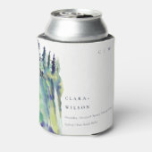 Minimale Zacht Pijn Boom Landschap Weddenschap Blikjeskoeler (Blikje Achterkant)