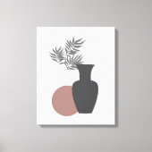 Minimale zachte grays en Pinks Canvas Wall Art (Voorkant)