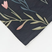 Minimale Zachte Kleurrijke Tuin Wildbloemenkwekeri Fleece Deken (Hoek)