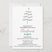 Minimale zakelijke kerstfeestdag kaart (Voorkant)