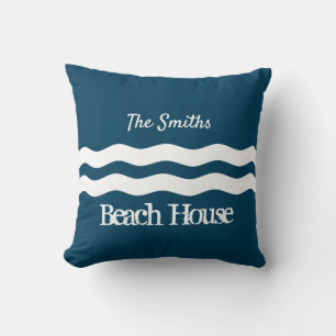 Minimale Zee Waves Nautical Coastal Kussen