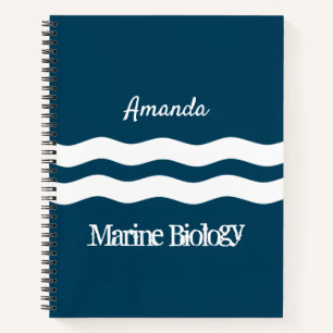 Minimale Zee Waves Nautical Coastal Notitieboek