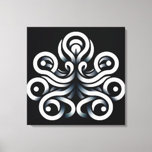 Minimale Zen Heilige Geometrische Mandala Abstract Canvas Afdruk