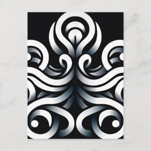 Minimale Zen Heilige Geometrische Mandala Abstract Feestdagenkaart