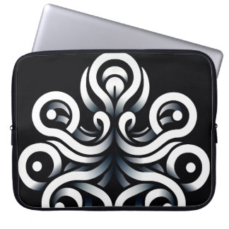 Minimale Zen Heilige Geometrische Mandala Abstract Laptop Sleeve