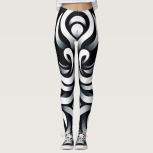 Minimale Zen Heilige Geometrische Mandala Abstract Leggings