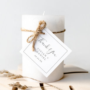 Minimale zilver Hartelijk dank voor uw voordelige Bedankjes Labels