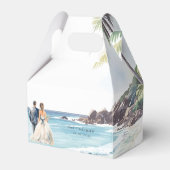 Minimale zomervakantiebestemming bedankdoosjes (Voorkant Zijde)