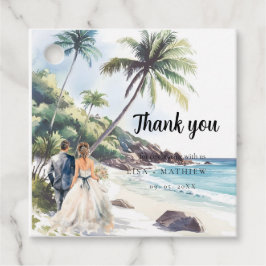 Minimale zomervakantiebestemming bedankjes labels