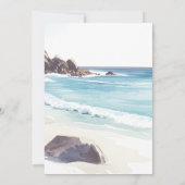 Minimale zomervakantiebestemming kaart (Achterkant)