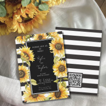 Minimale zonnebloem Black Stripe Weddenschap Showe