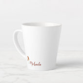 Minimale zonnebloem latte mok (Linkerhoek)