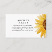 Minimale zonnebloempitten voor bruin informatiekaartje (Voorkant)