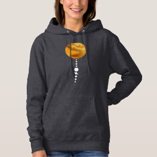 Minimale zonnesysteem hoodie