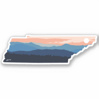 Minimale zonsondergang Tennessee Sticker