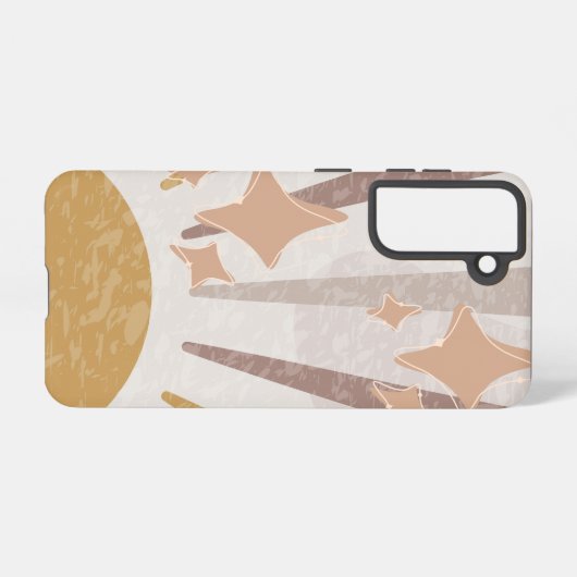 Minimale zonsopgang samsung galaxy hoesje (Achterkant horizontaal)