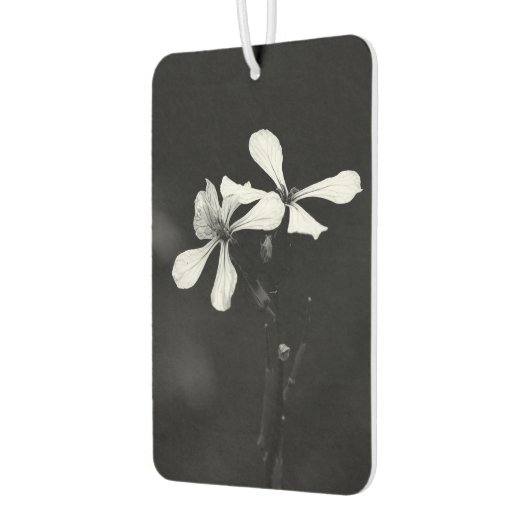 Minimale zwart-wit bloemen luchtverfrisser (Links)