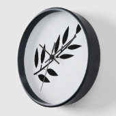 Minimale Zwart Wit Home Decor Eenvoudig Bladpatroo (Hoek)