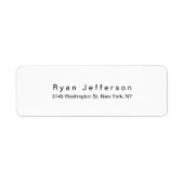 Minimale zwart-witmonitor etiket (Voorkant)