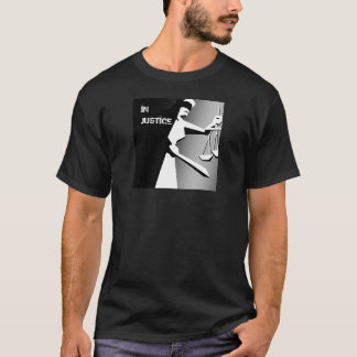 Minimale zwart-witrechtvaardigheid t-shirt