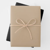 Minimale zwarte bruine Kraft witte vaste kleur Inpakpapier Vel (In situ)