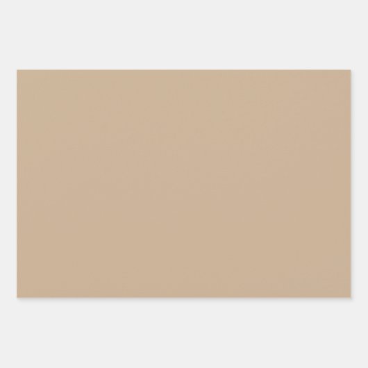 Minimale zwarte bruine Kraft witte vaste kleur Inpakpapier Vel (Voorkant)