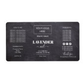 Minimale zwarte Dropper Fles Etiket Logo (Voorkant)