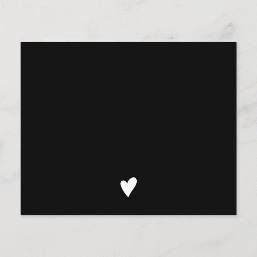 Minimale zwarte en witte bestelling bedankt uw bud (Achterkant)