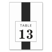 Minimale zwarte en witte geometrische lijst bruilo kaart (Voorkant)