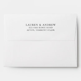 Minimale zwarte en witte, moderne envelop