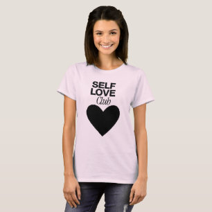 Minimale Zwarte Hart Esthetiek T-shirt