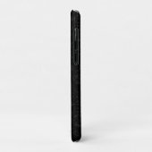 Minimale zwarte hartafhankelijke Initiaal Monogram Case-Mate iPhone Case (Achterkant/links)