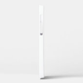Minimale zwarte kat op wit voeg naam toe Case-Mate iPhone case (Achterkant / Links)
