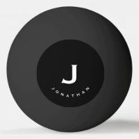 Minimale zwarte klassieke monogram