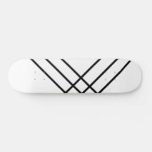 Minimale zwarte-lijnskateboardkunst skateboard (Horizontaal)