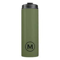 Minimale zwarte olive-monogram reismuis