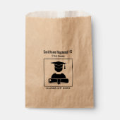 Minimale zwarte Reunion Black White Bedankzakje (Voorkant)