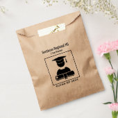 Minimale zwarte Reunion Black White Bedankzakje (Gezegeld)