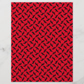 Minimale zwarte rode herder hond gepersonaliseerd flyer (Achterkant)