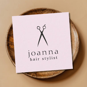 Minimale zwarte Roos schaarste haarlijst Vierkante Visitekaartje