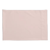 Minimale zwarte roze vaste, elegante chic kussensloop (Achterkant-Rechts)