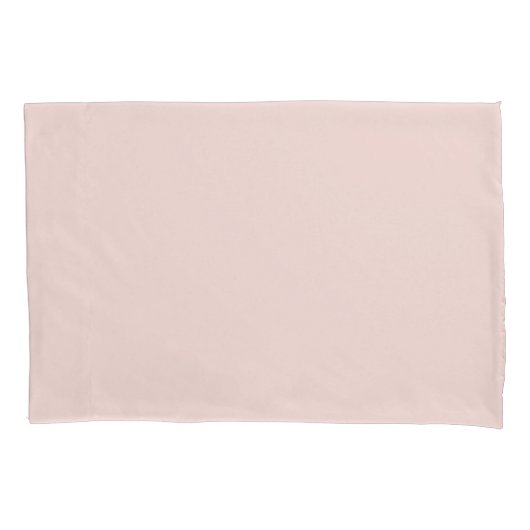Minimale zwarte roze vaste, elegante chic kussensloop (Voorkant-Links)