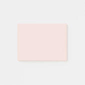 Minimale zwarte roze vaste, elegante chic post-it® notes (Voorkant)