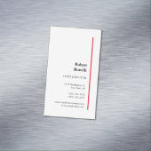 Minimale zwarte vlek magnetisch visitekaartje (Voorbeeld)